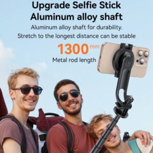 Yesido SF24 360 Adjustable BT5.2 Aluminum Alloy 2 in 1 Magnetic Double Clamp Selfie Stick Tripod