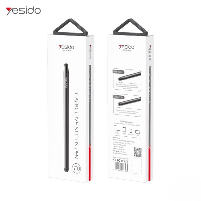 Yesido ST01 2 In 1 Capacitive Active Tablet Smart Pressure Touch Screen Stylus Pen For IPad Laptop