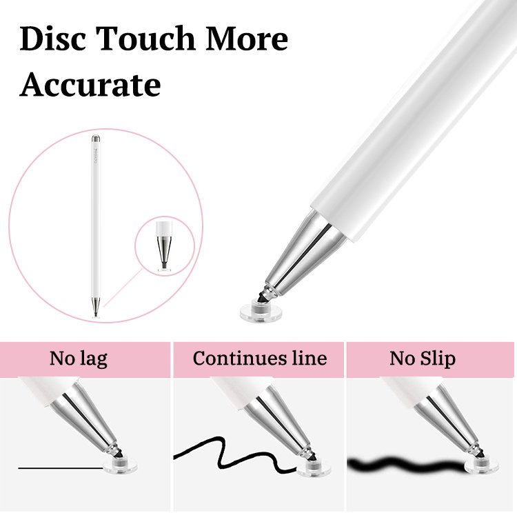 Yesido ST03 2 In 1 Aluminum Capacitive Active Phone Tablet Smart Pressure Touch Stylus Pen For IPad