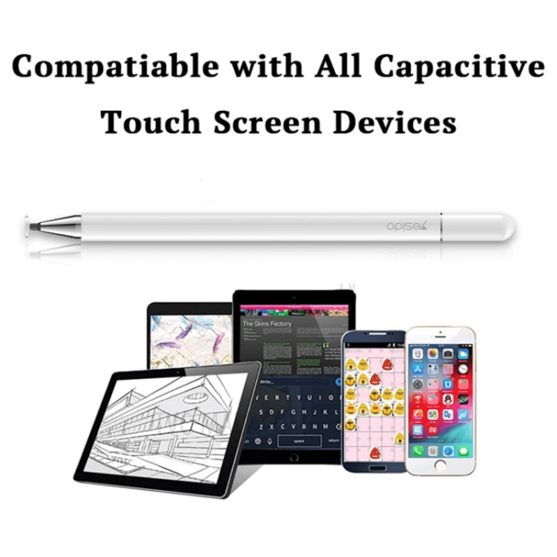 Yesido ST04 2 In 1 Stylus Pen Tablet Notebook Active Capacitive Writing Phone Pencil With Ballpoint Pen