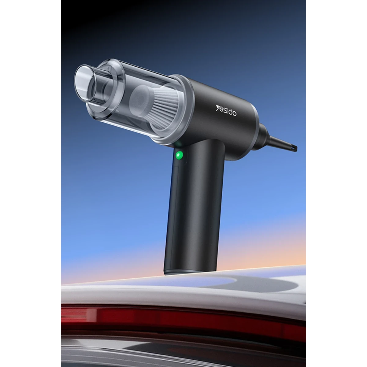 Yesido VC15 2-in-1 Handheld Cordless Vacuum Cleaner & Air Duster - Rechargeable High-Power Suction for Car & Home