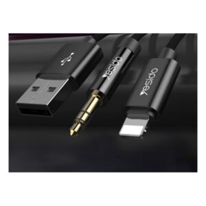 Yesido YAU18 3.5MM lightning AUX Audio cable & charging