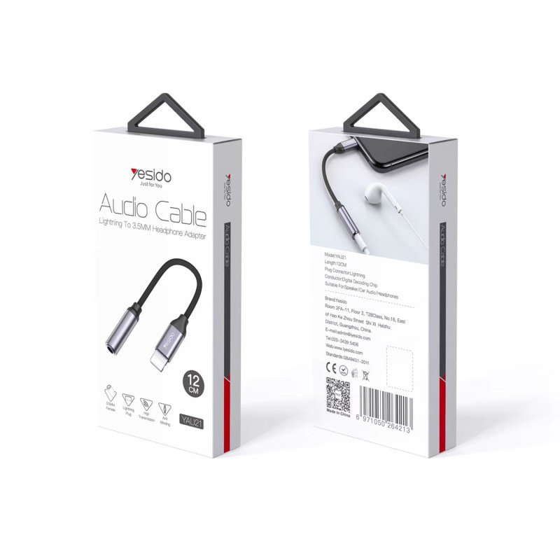 Yesido YAU21 Lightning to 3.5mm headphone adapter