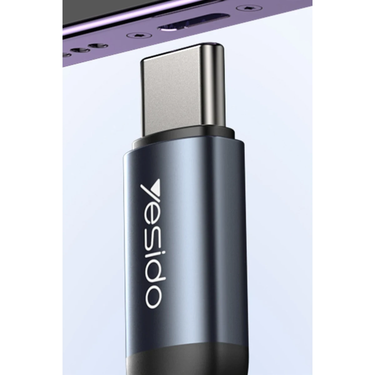 Yesido YAU42 Aluminum Alloy Built-in High-performance Type-C to 3.5MM AUX HD Call Audio Cable