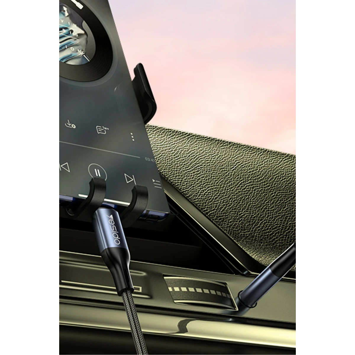 Yesido YAU42 Aluminum Alloy Built-in High-performance Type-C to 3.5MM AUX HD Call Audio Cable