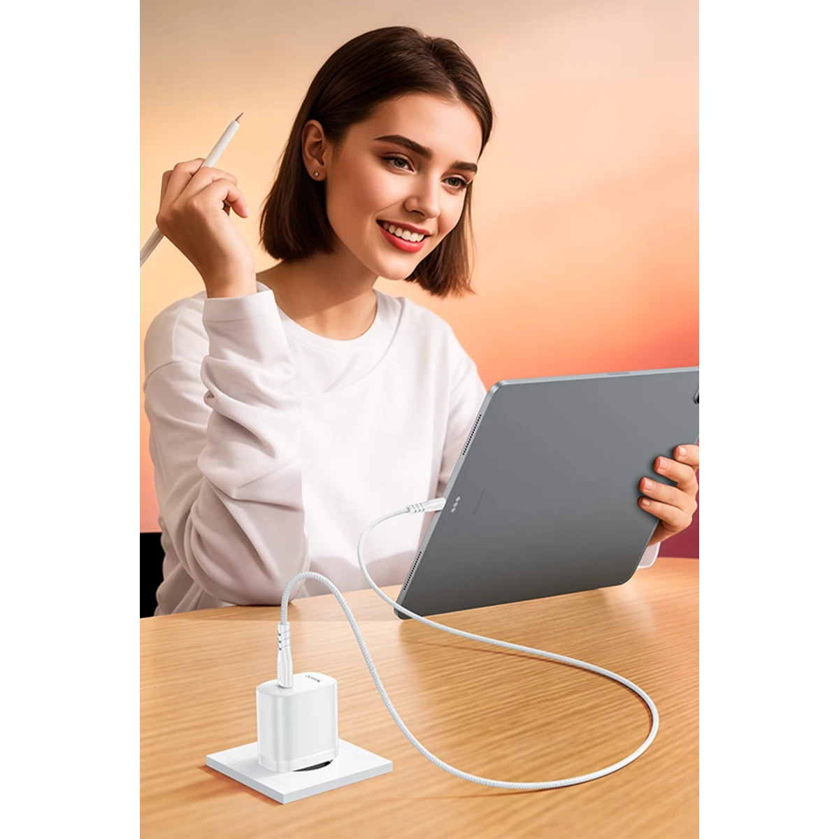 Yesido YC105 TC PD20W Home charger EU (C TO C cable)