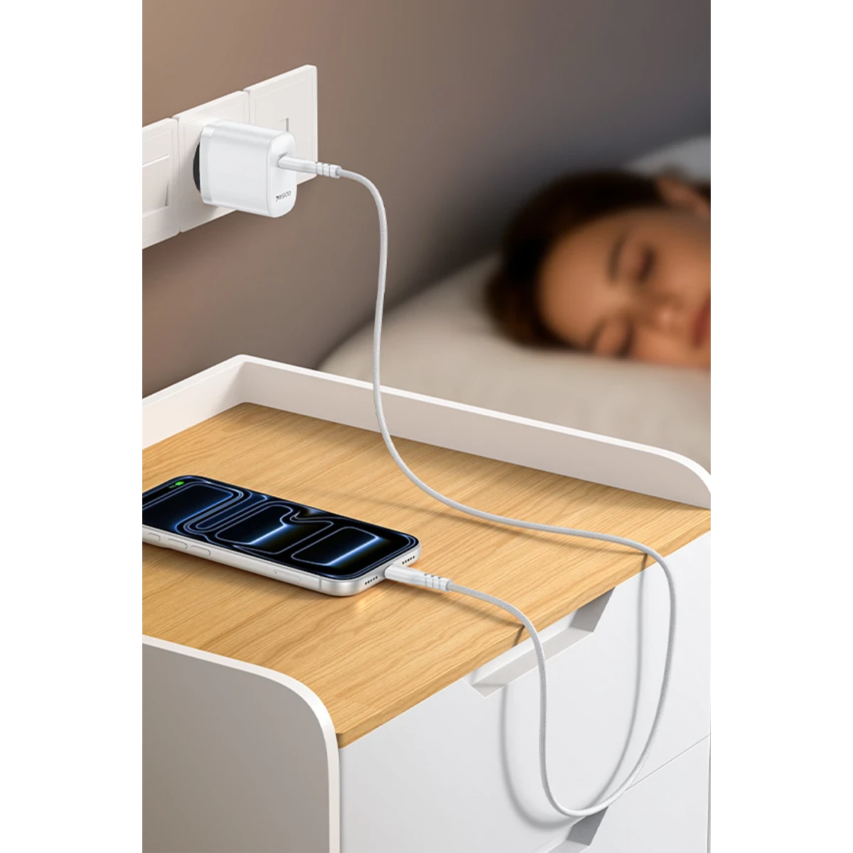 Yesido YC105 TC PD20W Home charger EU (C TO C cable)