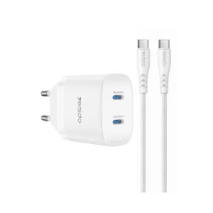 Yesido YC109 C+C 45W Home charger EU (C TO C cable)