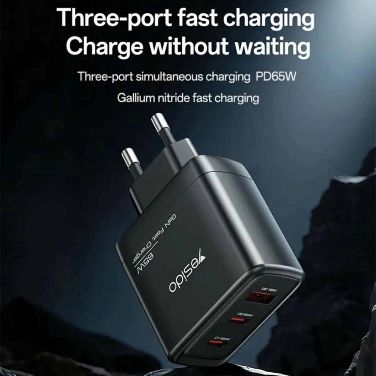 Yesido YC144C 65W GaN Charger with C-C cable EU