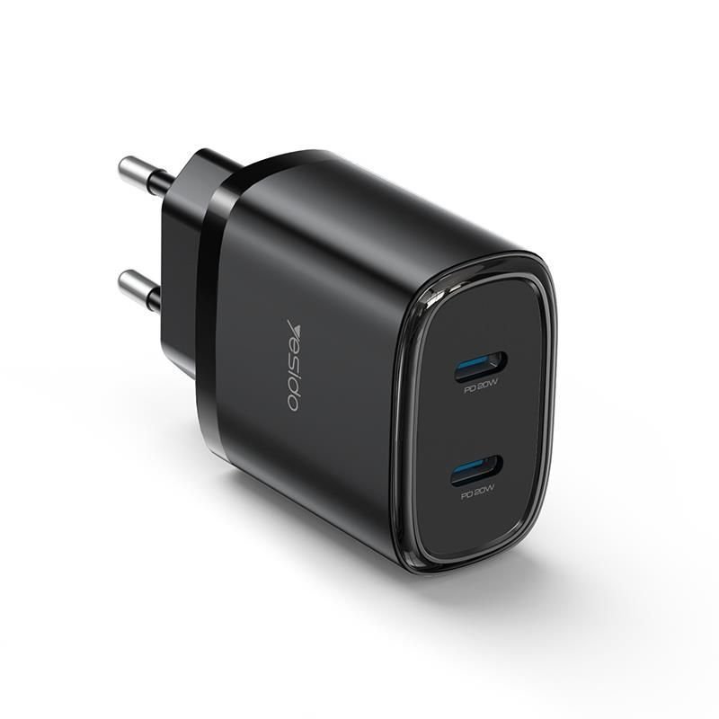 Yesido YC56 20W Fast Charging Home Charger(TC+TC) (with cable C-C)