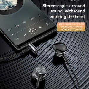 Yesido YH40 Stereoscopic Surround Sound with 3.5MM Gold-plated Interface Transparent In-Ear Wired Headphone