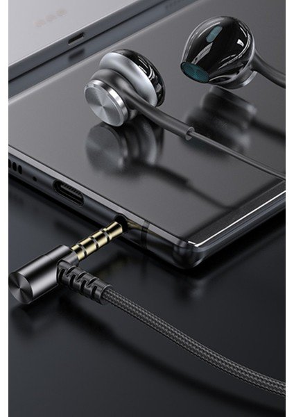 Yesido YH40 Stereoscopic Surround Sound with 3.5MM Gold-plated Interface Transparent In-Ear Wired Headphone