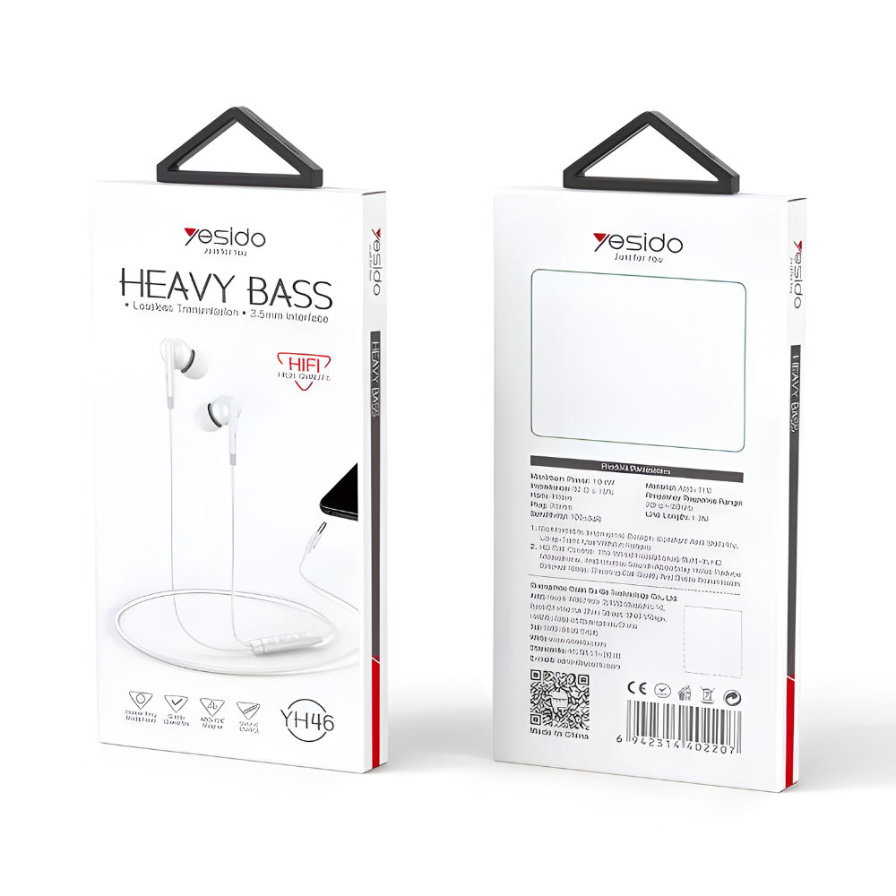Yesido YH46 High-definition MIC Zero-latency With Remote Control 3.5mm Interface Wire In-ear Earphone