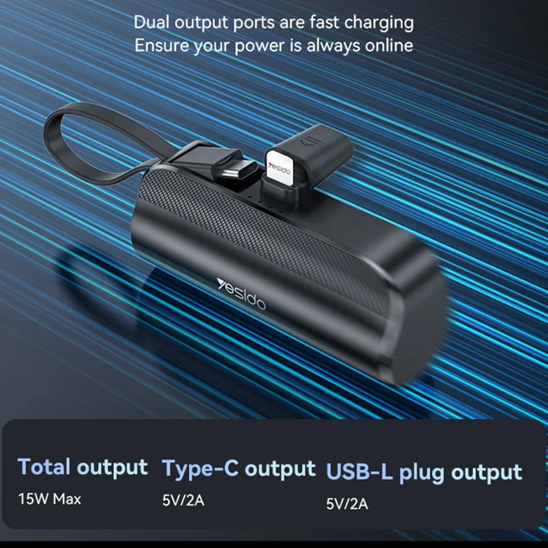 Yesido YP68 5000mAh Super mini power bank