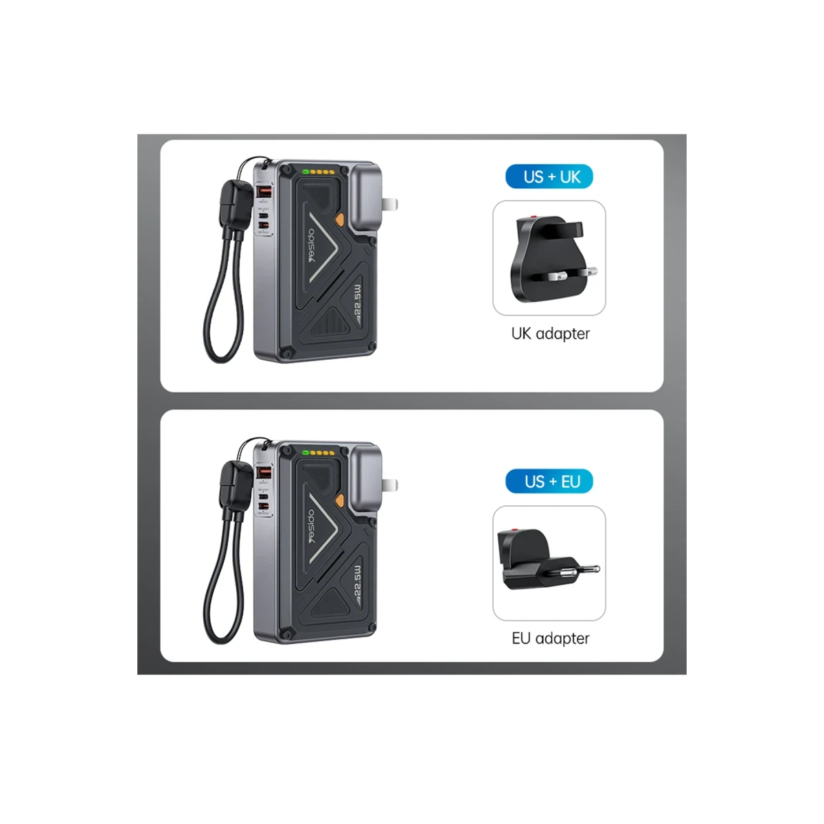 Yesido YP89 EU AC+DC Wireless Charging Power bank-EU