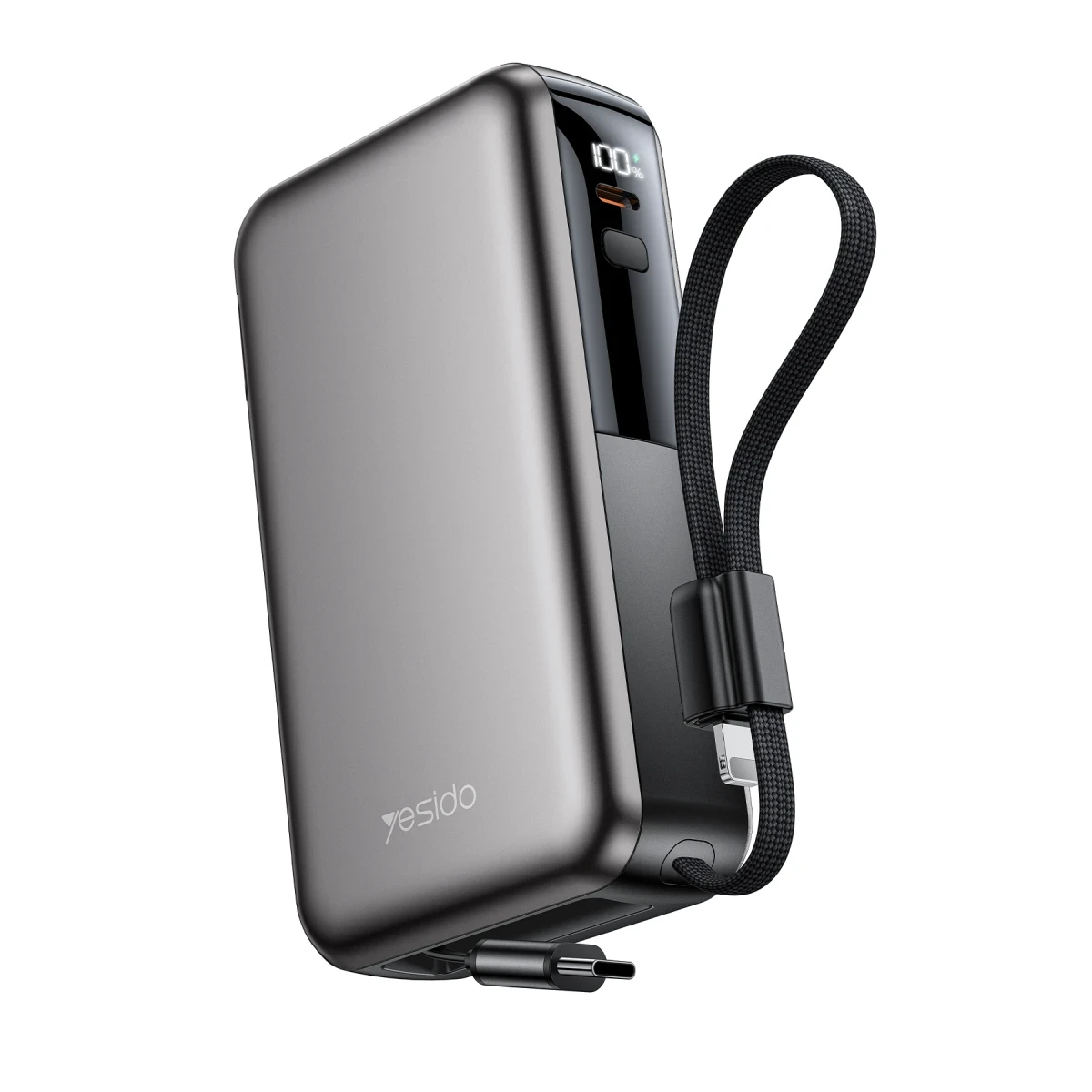 Yesido YP90E 10000mAh AC+DC retractable power bank - EU