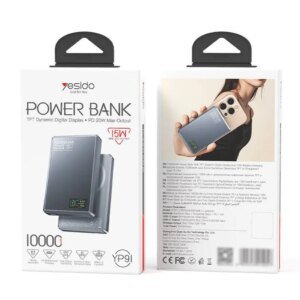 Yesido YP91 TFT magnetic wireless charging power bank (10000mAh)