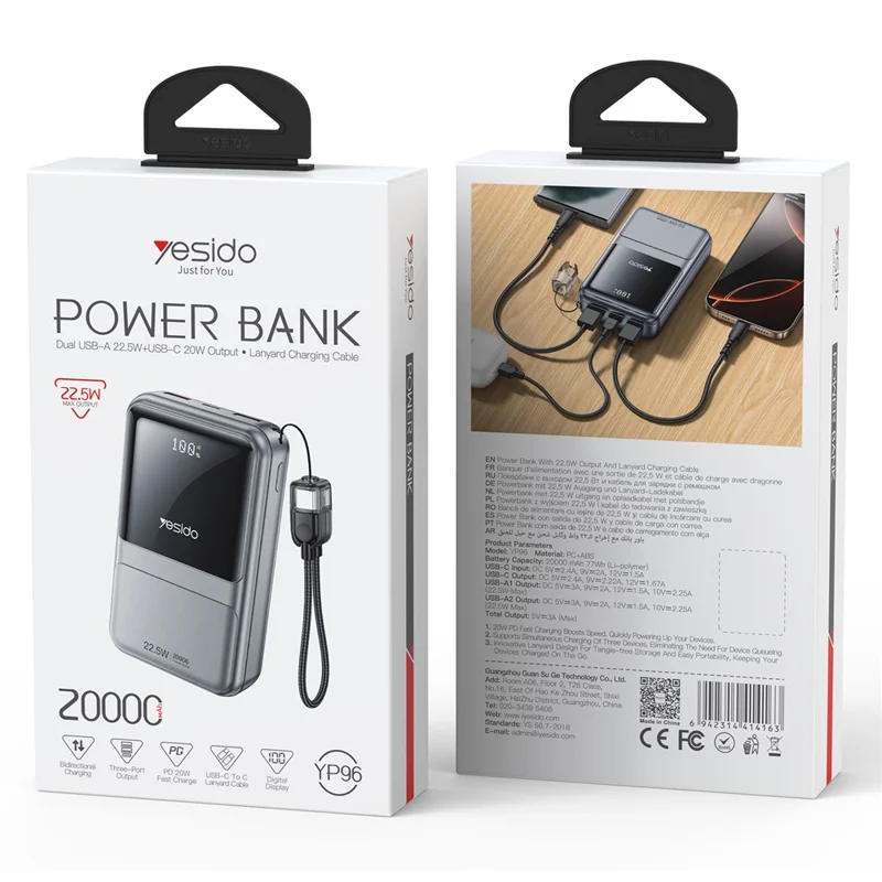 Yesido YP95 10000mAh Power Bank