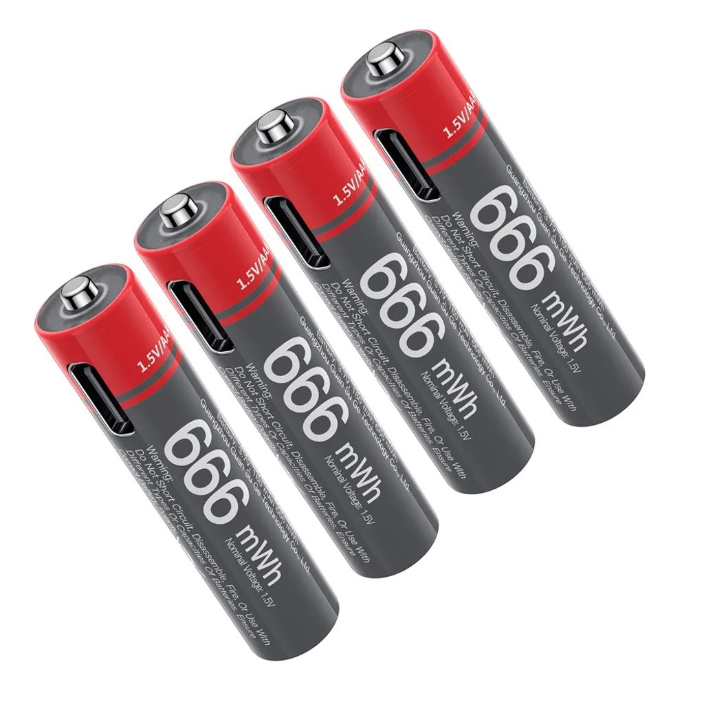 Yesido YP98 7-volt AAA rechargeable batteries - 8 pieces