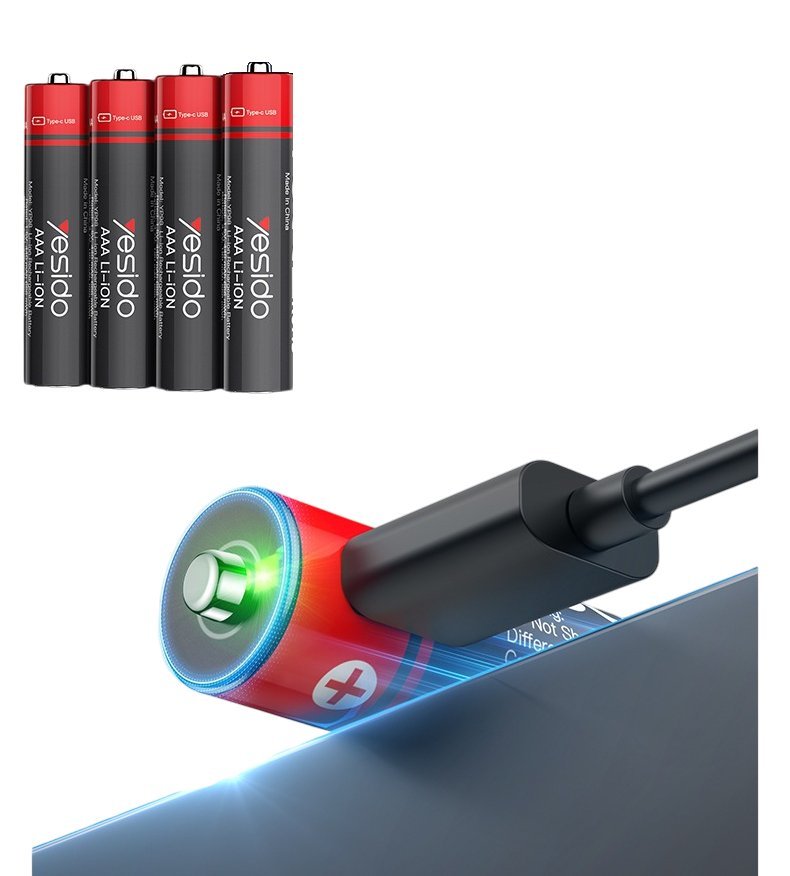 Yesido YP98 7-volt AAA rechargeable batteries - 8 pieces