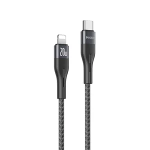 Yesido CA155 20W C to L Cotton Data Cable 1M Aluminum Alloy + Cotton Cable